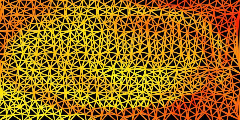 Light yellow vector triangle mosaic wallpaper.