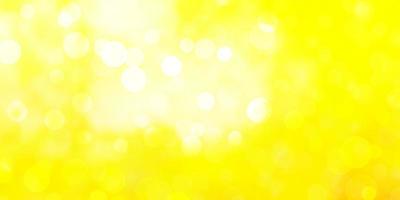 Light Yellow vector background with circles.