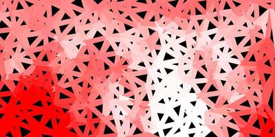 Light red vector triangle mosaic wallpaper.