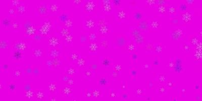 patrón de doodle de vector rosa claro, verde con flores.