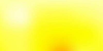 Light Yellow vector abstract blur pattern.