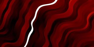 Dark Red vector texture with wry lines.