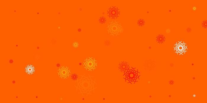 Light Orange vector background with random forms.