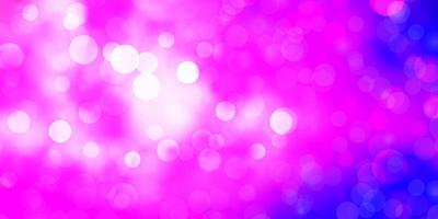 Light Purple, Pink vector pattern with circles.