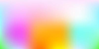 Light Multicolor vector blurred background.