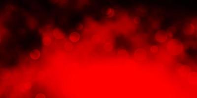 Dark Red vector background with spots