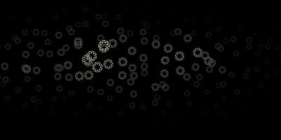 Dark gray vector pattern with spheres.