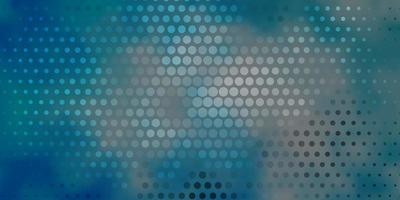 Dark BLUE vector texture with circles.