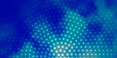 Light BLUE vector texture with beautiful stars