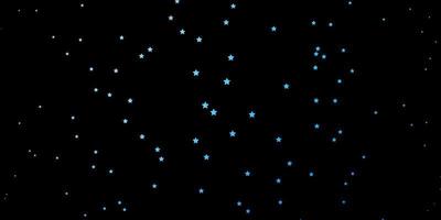 textura de vector azul oscuro con hermosas estrellas
