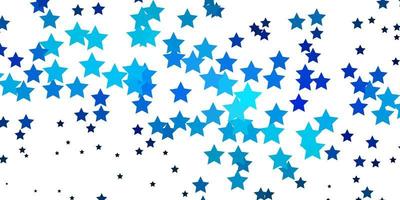 Dark BLUE vector texture with beautiful stars.