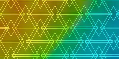 Light Blue, Yellow vector template with crystals, triangles.