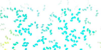 Light green vector backdrop with chaotic shapes