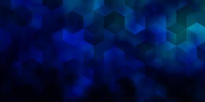 Light Blue, Green vector background with set of hexagons.