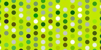 Light green, yellow vector layout with circle shapes.