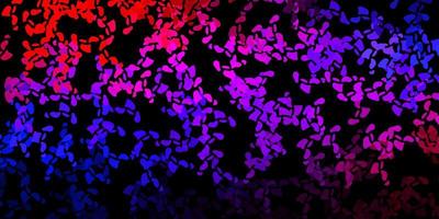 Dark blue, red vector texture with memphis shapes.