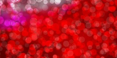 Light Red vector backdrop with dots