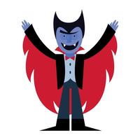 halloween vampire cartoon vector design