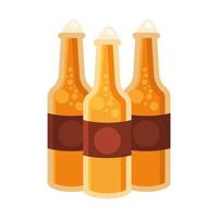 beer bottles icon vector design