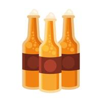 beer bottles icon design vector