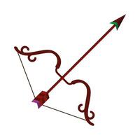 bow with arrow vector design