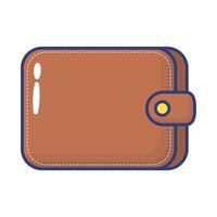 wallet money flat style icon vector