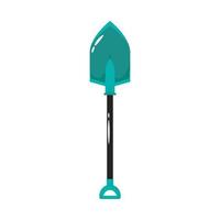 shovel gardening flat style icon vector