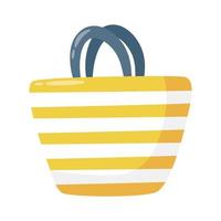 icono de estilo plano de bolsa de verano vector