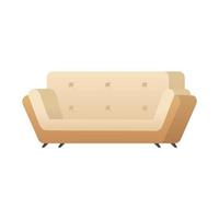 double sofa isolated icon vector illustration design