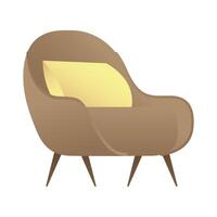 sofa with cushion isolated icon vector illustration design