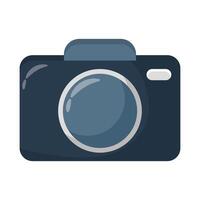 icono de estilo plano de dispositivo fotográfico de cámara vector