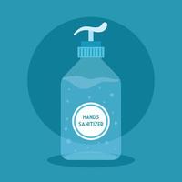 Hands sanitizer bottle vector design