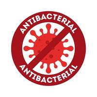 prohibición antibacteriana con diseño de vector de virus covid 19