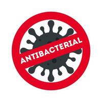 prohibición antibacteriana con diseño de vector de virus covid 19