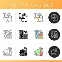 Home and living design icons set vector