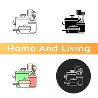 Kitchen tools icon vector