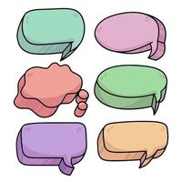 Cool comic 3d speech bubbles conversation vector