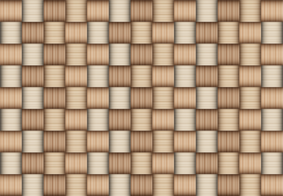 Brown Color Bamboo Mat Texture