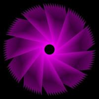 Purple spirograph circle ornament vector