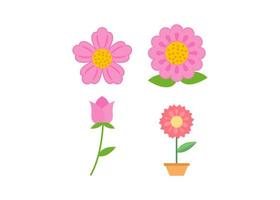 Flower icon design set vector