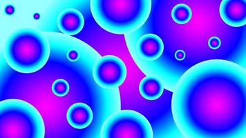 Fondo de círculo abstracto con azul púrpura fluido vector