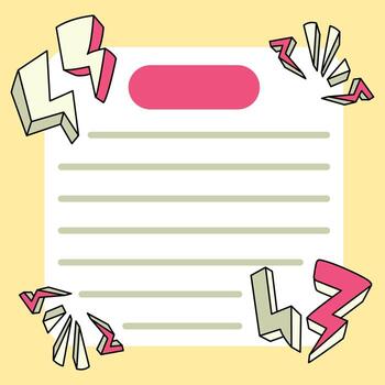 note pad thunder designs back to school to do list daily notes vector