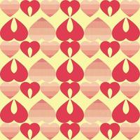 Beautiful Pink Hearts Seamless Pattern vector