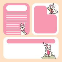 note pad cute cat designs to do list daily notes vector