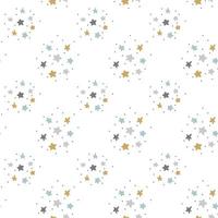 Vector seamless scandinavian pattern child with stars for web, print, wallpaper, fashion fabric, textile design, background for invitation card or holiday decor