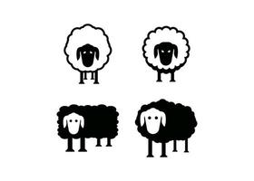 Sheep icon design template vector isolated illustration