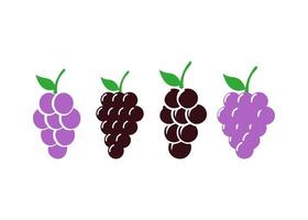 Grape icon design template vector isolated illustration