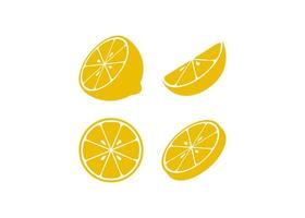 Lemon icon design set vector