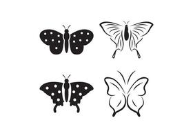 mariposa icono diseño plantilla vector ilustración aislada