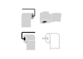 Toilet paper icon design template vector isolated